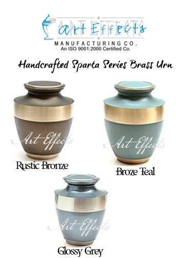 Manufacturers Exporters and Wholesale Suppliers of Sparta Bronze Teal Brass Cremation Urn Farrukhabad Uttar Pradesh